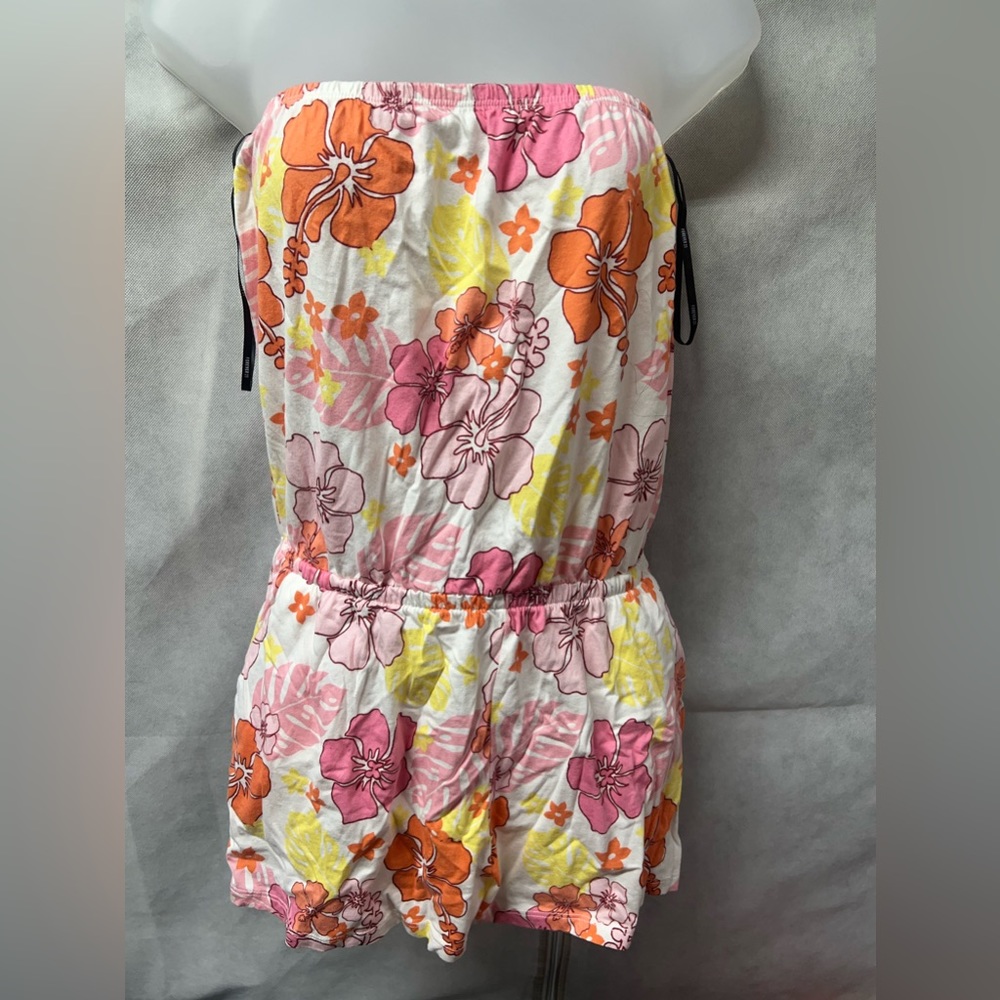 Hawaiian tube top romper